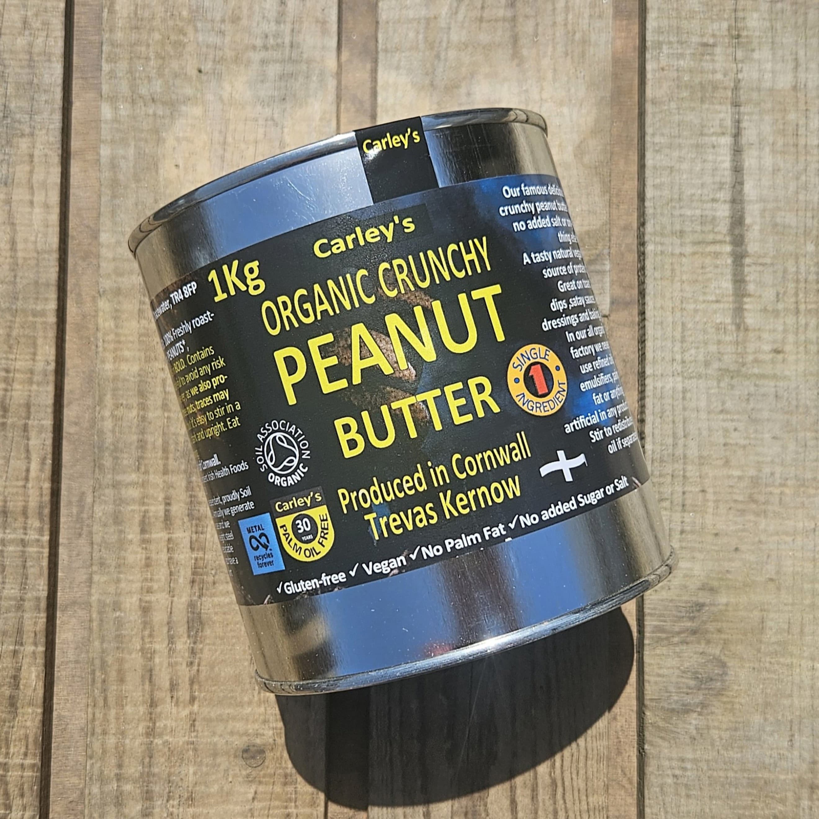Carley's organic peanut butter (crunchy)